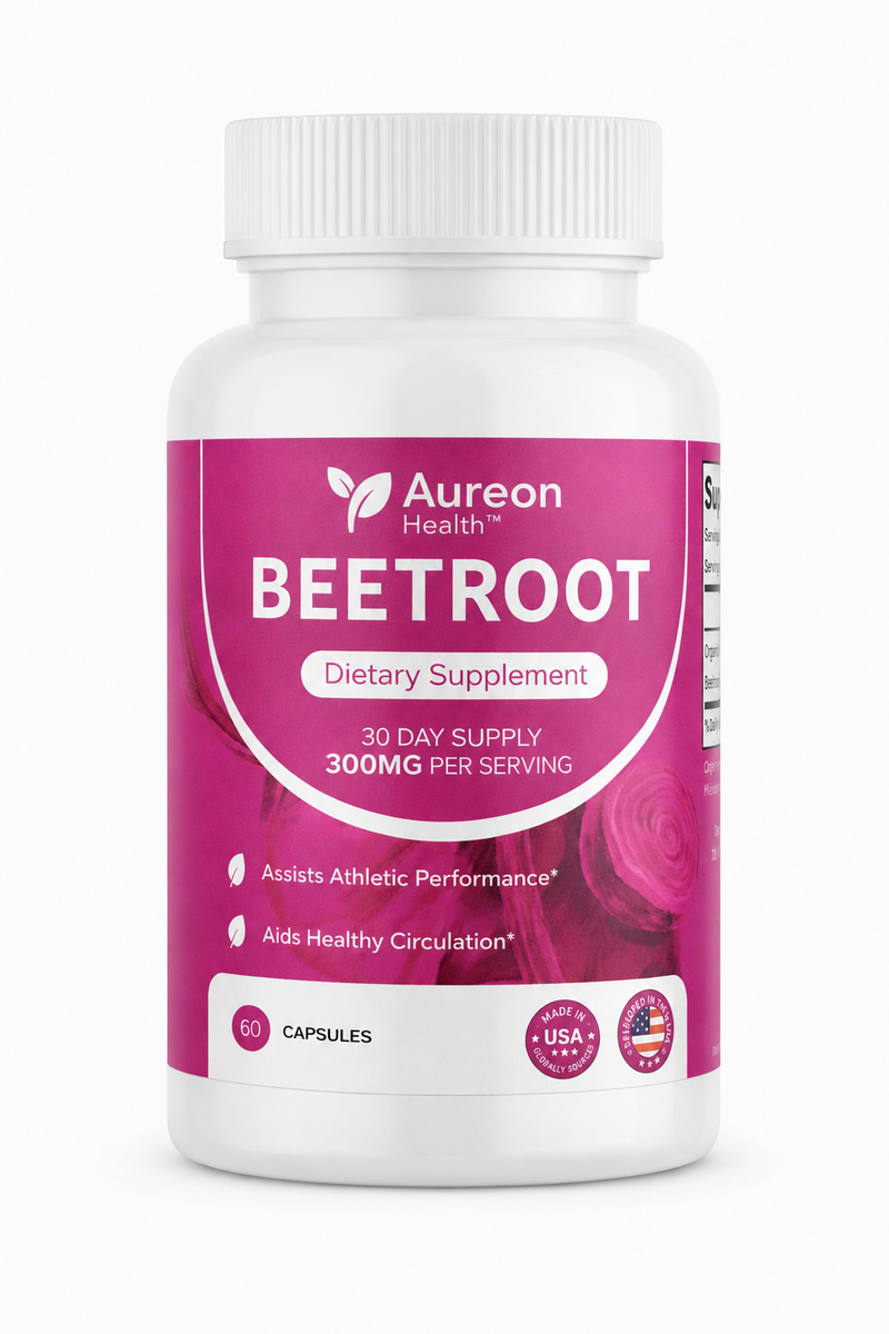 Aureon Health Beetroot Capsules – 60 Count